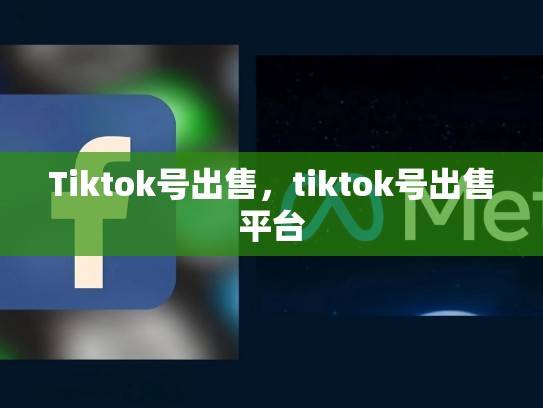 Tiktok号出售，tiktok号出售平台