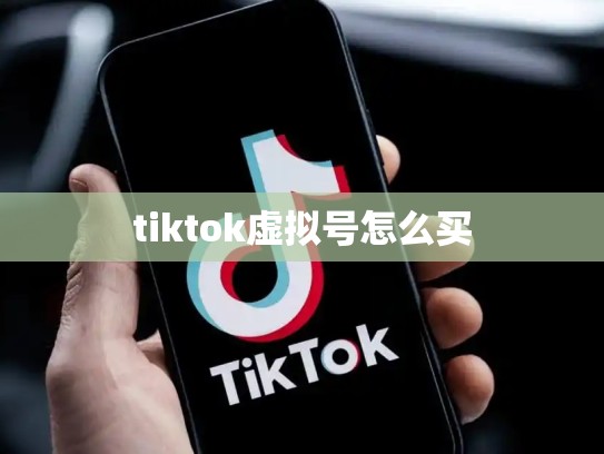 tiktok虚拟号怎么买