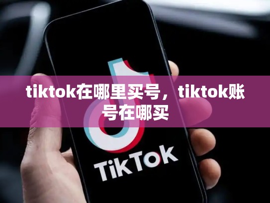 tiktok在哪里买号，tiktok账号在哪买