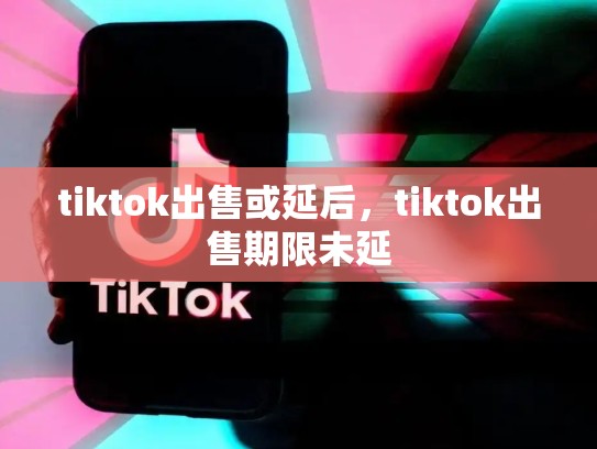 tiktok出售或延后，tiktok出售期限未延