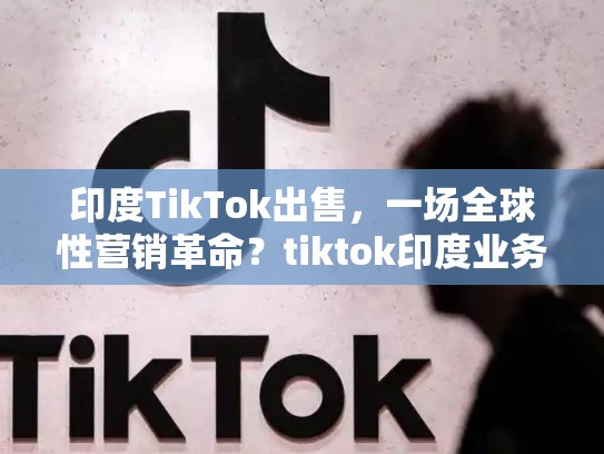 印度TikTok出售，一场全球性营销革命？tiktok印度业务将出售