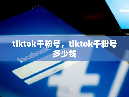 tiktok千粉号，tiktok千粉号多少钱