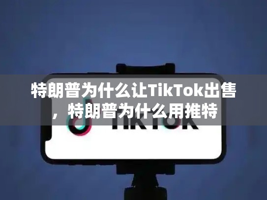 特朗普为什么让TikTok出售，特朗普为什么用推特