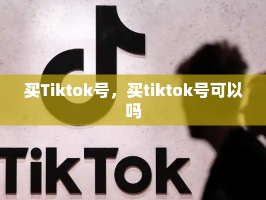 买Tiktok号，买tiktok号可以吗
